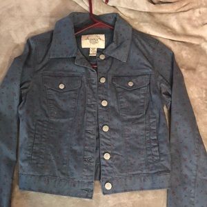 Cute!!! Floral jean jacket